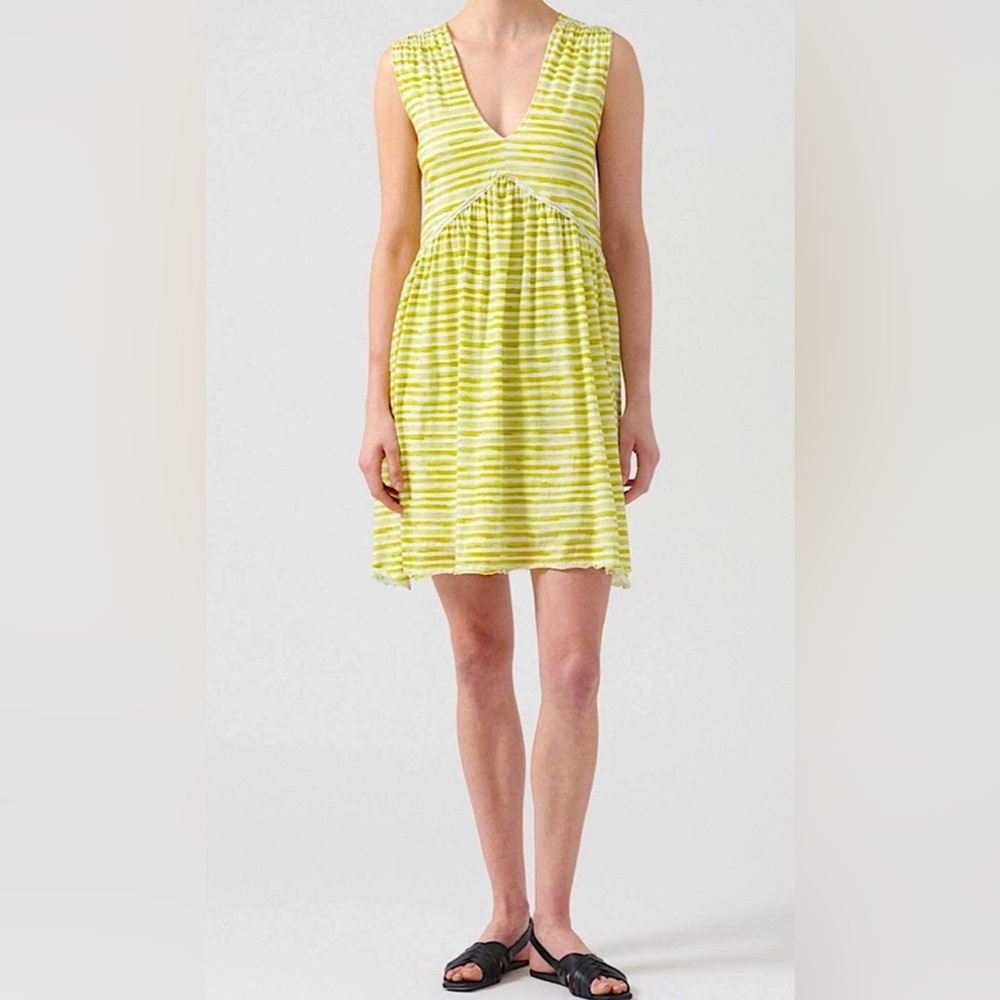 ATM ANTHONY THOMAS MELILLO Striped Cotton-Jersey Mini Dress